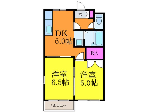 ハイツパルの物件間取画像